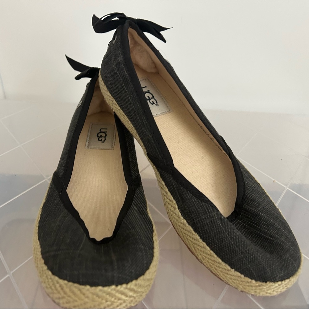 UGG Indah Shearling Corset flats